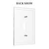 Rustic Brown Wood Plank Single Toggle Light Switch Cover Decorative