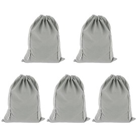 Haimusan 5PCS Big Velvet Drawstring Bags, Mixed 20x30cm Velevet Jewellery Pouches for Gifts, Party Favors