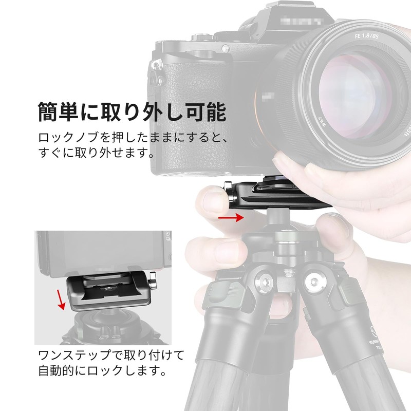 SWFOTO SQC-38 1.5 inches (38 mm) Arca-Swiss Plate Small Compatible