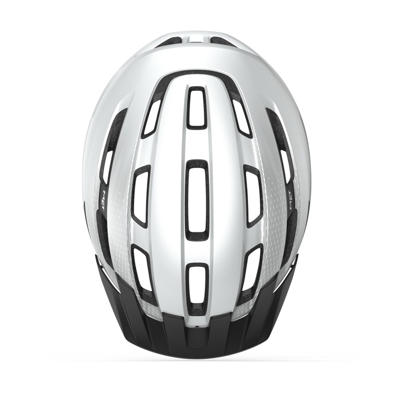 MET - Downtown Leisure Cycling Helmet In White Size Medium/Large