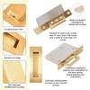 AcxdJnye Pocket Door Hardware,Recessed Finger Flush Pulls with Edge Pull,Sliding