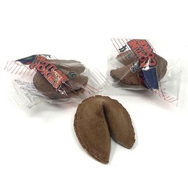 Shop&Save Individually Fresh crispy Wrapped Fortune Cookies Perfect for Snacks, Lunch, Picnic, Birthdays, Graduation, Parties (Chocolate, 350),350 Count (Pack of 1)