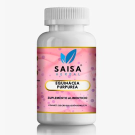 Equinacea Purpurea Premium 100% Pura De 120 Cáp Saisa Herbal