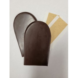 BML Biomechanical Heel Wedges, Pair (Small, Brown [Soft])