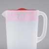 Rubbermaid Pitcher Classic 1 Gallon Clear Base, Red Lid