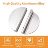 MOROBOR Half Moon Drawer Handles, 4PCS Brushed Nickel Semi Circle