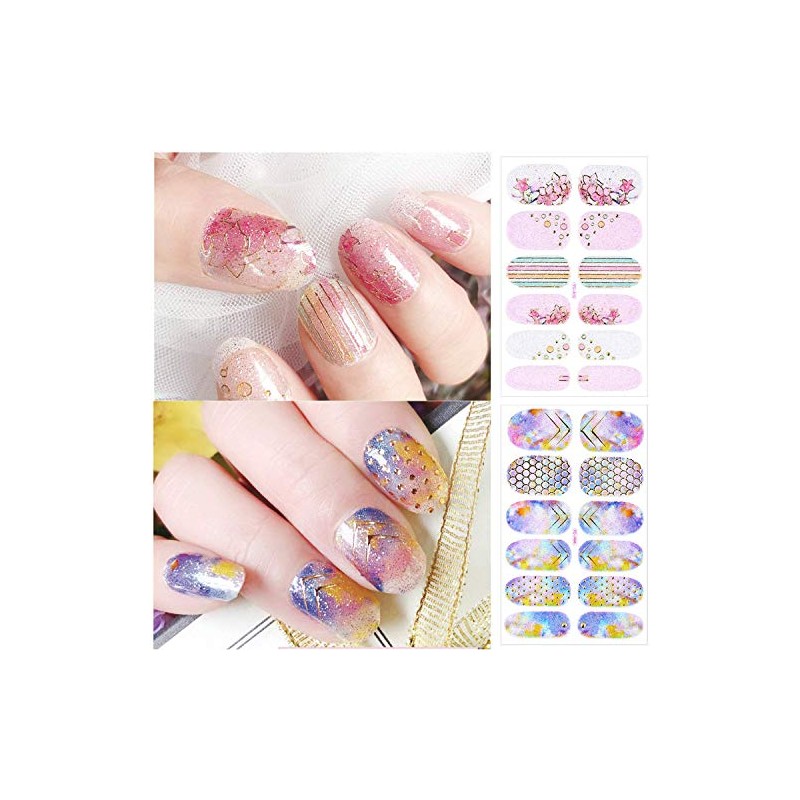 Maitys 16 Hojas De Calcomanías De Esmalte De Uñas De