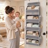 Hanging Storage Organizer for Behind-Door Use – Anti-Tilt Multi-Pocket Shelf