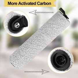 UOUOLONUN Replacement Parts for iFloor 3/Floor One S3 Wet Dry Vacuum Cleaner, 2 Pack Brush Rollers + 4 Pack Vacuum Filters