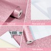 WESTICK Dreamy Pink Glitter Wallpaper for Girls Bedroom Thick Pink