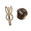 Ipetboom 2 Pcs Pearl Rhinestone Rabbit Hairpins Sweet Barrettes Hair