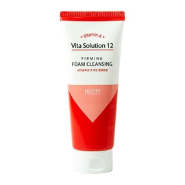 Jigott Vita Solution 12 Foam Cleansing, Daily Gentle Foaming Face Wash, For All Skin Type, Remove Dirt and Oil, 6oz. (Firming)