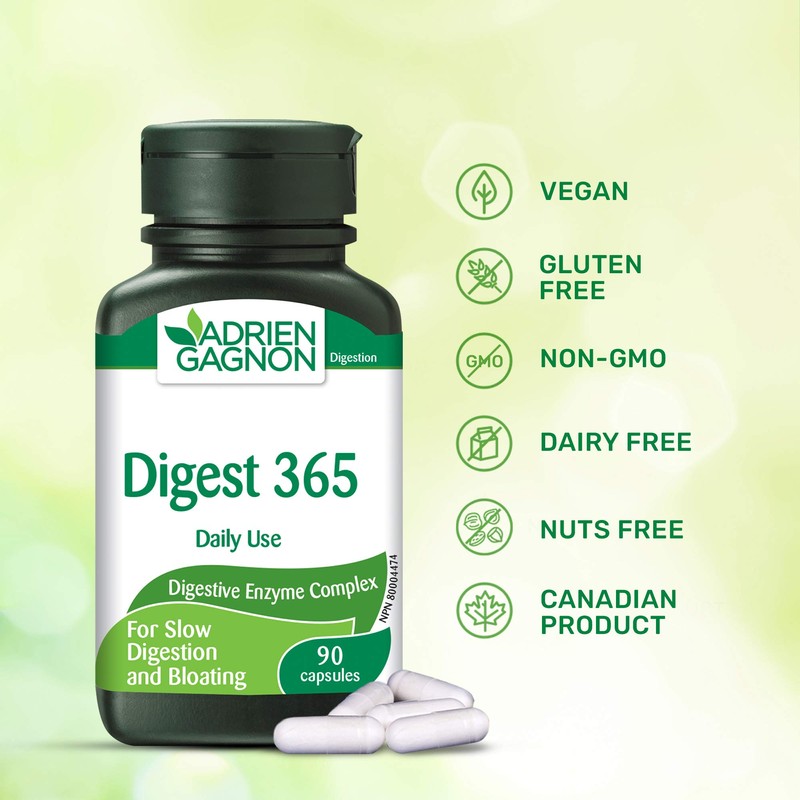 Adrien Gagnon - Digest 365 Natural Digestive Enzymes Complex 90