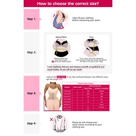 Atbuty Short Torso Waist Trainer for Women Latex Underbust Waist Cincher Hourglass Body Shaper