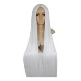 generic Blanco 100cm Harajuku Anime Cosplay Pelucas Joven Largo Rect