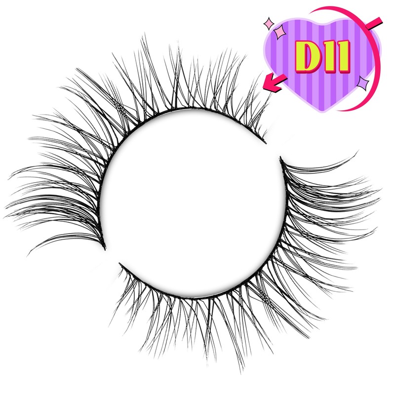 Lashes Wispy False Eyelashes Colour Gradient False Eyelashes Natural Look