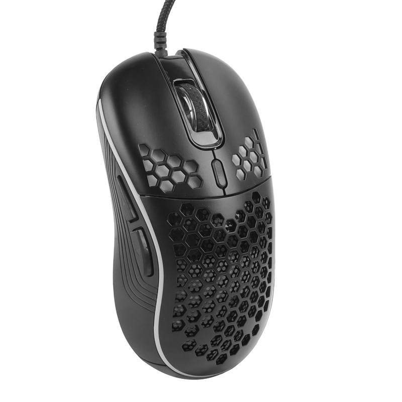 Wired Mouse Lightweight Hollow Out Ergonomic Optical Sensor USB Computer
