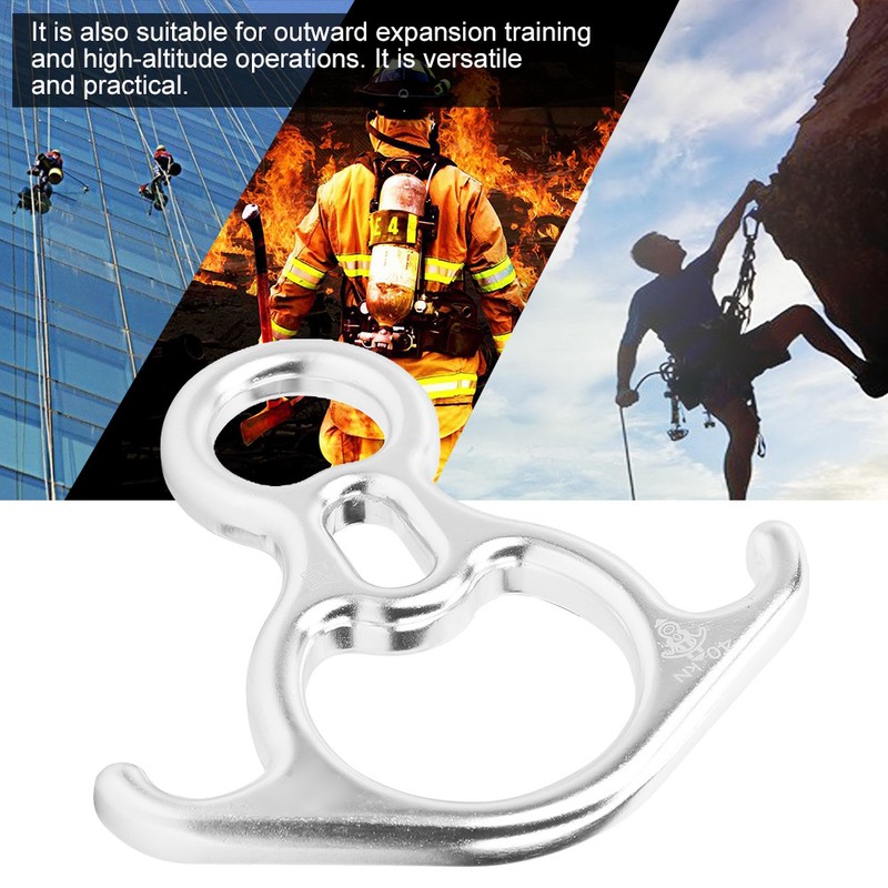 Bull Horn 8‑Shape Ring Descender Descent Control Device Downhill Rock