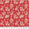 Floral Ditsies Red Cotton Fabric by The Yard