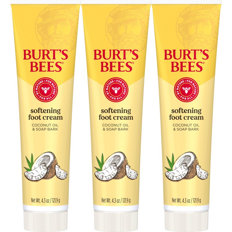 Burt's Bees Crema para pies de coco, paquete de de