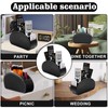 HOMURY 1 piece black remote control holder: desk organiser with