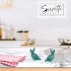 Ceramic Salt & Pepper Shakers Novelty Kitchen Décor - Green