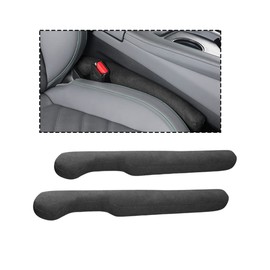 LKAHG Car Seat Gap Filler, 2 Pack Organizer Fill The Gap Between Seat and Console Side, Blocker Stop Things from Dropping Under, Car Accessories Universal Fit for Most Vehicles, SUV, Truck (Black)