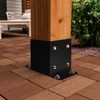 4 x 4 Post Base 4 PCS,Inner Size 3.6"x3.6"Deck Post