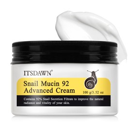ITSDAWN Snail Mucin 92% Moisturizer, Snail Mucin Serum Cream, Face Moisturizing with Deep Hydration Advanced Snail 92 Mucin Cream for All Skin Types, 100g / 3.52oz