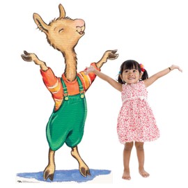 Llama Llama Lifesize PhotoOp Cutout: 60" Tall, 35" Wide. Perfect for Kid's Parties, Baby Showers, Book fairs. Fun and Unique Photo Opportunity. Cardboard, Easy to Assemble.