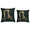 David and Goliath by Caravaggio (1599) Throw Pillow