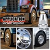 Cabtherlyn 33mm Lug Nut Covers Screw Onfor Semi Trucks, 33mm