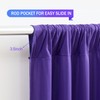 Purple Backdrop Curtains 2 Panels-Wrinkle-Free Purple Curtains Polyester Photography Drapes