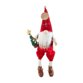 Mud Pie Singing Christmas Gnome, Tree, 4" x 9".