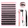 Oreola Cluster Lashes Kit 80D Individual Lashes with Bond&Remover and