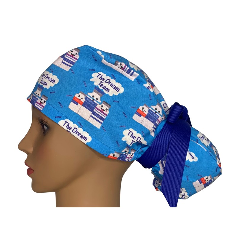 Louis + Phil Anesthesia Dream Team Ponytail Scrub Cap