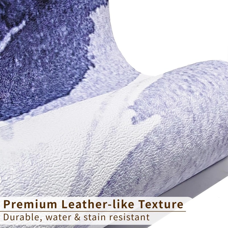 Flortlias 15Pcs Leather Textured Vinyl Peel and Stick Stair Riser