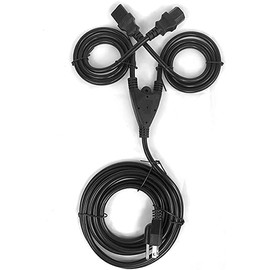 [UL Listed] OMNIHIL 10FT 3 Prong Power Cord Splitter Compatible with Fender Tone Master Pro Multi-Effects Guitar Workstation