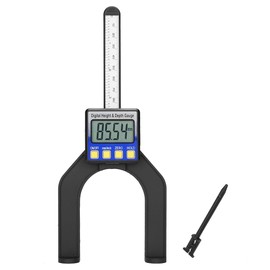 0-80mm Digital Precision Height Aperture Depth Gauge Ruler with Magnetic Feet Base