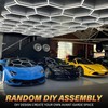 ALLYES LED Hexagon Garage Light, Honeycomb LED Ceiling Lights, 15360LM