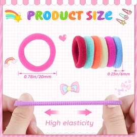 EOPUOZS Haargummis Mädchen, 408 Stück Haargummis Klein Bunt, 24 Farben Baby Haargummi mit Fächern Organizer Box, Bunt Elastisch Haargummis für Mädchen