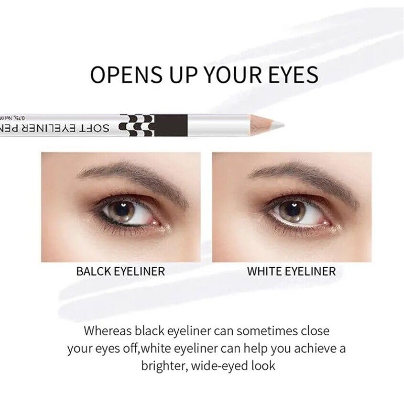 BTF White Eyeliner for Skin Marking,White Eye Eyeliner,Make Up Pencil,Waterproof,