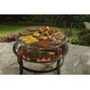 25.5" Fire Pit Grate with Folding Legs, Fits Fire Pits
