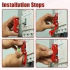Circuit Breaker Lockout Device for 110-240V Standard Single/Double Toggle Electrical
