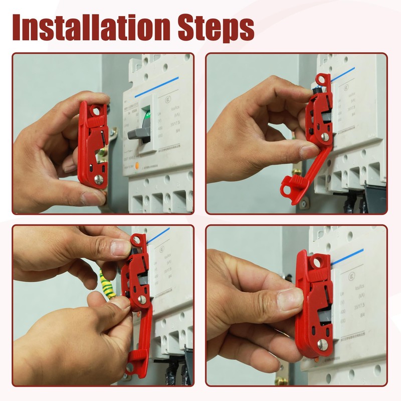 Circuit Breaker Lockout Device for 110-240V Standard Single/Double Toggle Electrical