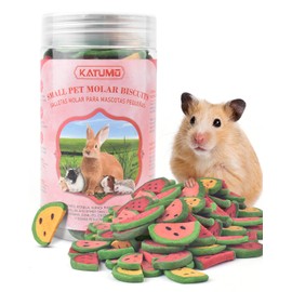 KATUMO Rabbit Chew Toys, 200g / 7oz Mixed Natural Timothy Hay Beet Pumpkin Carrot Chew Toys and Treats for Hamster, Chinchilla, Guinea Pig, Rabbit, Small Animals Molar Snacks