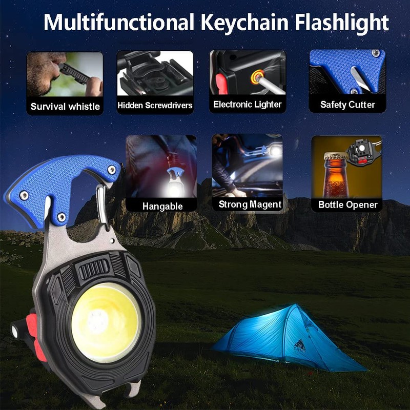 SIBI Camping Lantern, 7 Lighting Modes, Portable and Rechargable, Compact
