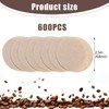 600 PCS Unbleached Coffee Filters compatible with Aeropress Coffee Maker