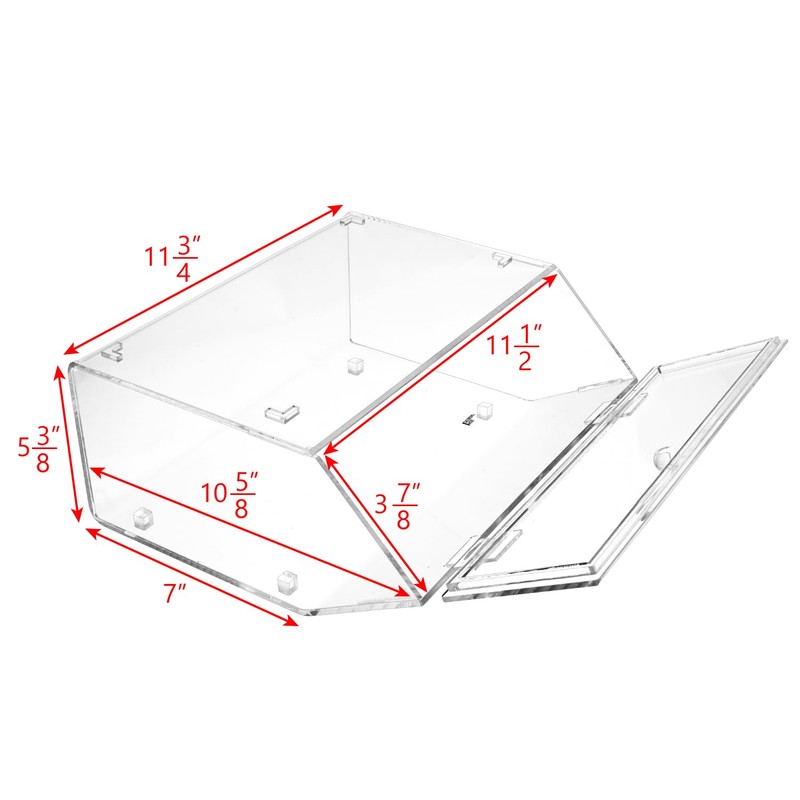 Ikee Design Acrylic Stackable Bakery Case Kitchen Pastry Container Display,