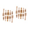 ULTECHNOVO 20pcs Wooden Small Salt Spoon Versatile Tea Scoop and